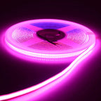 3mm/5mm Thin Color COB LED Strip Light DC 12V 24V Flexible LED Tape for DIY Lamp 3000K Red Ice Blue Pink Orange Amber Dimmable
