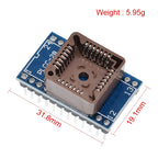 1/3PCS PLCC20 PLCC28 PLCC32 PLCC44 to DIP 20 28 32 44 USB Universal Programmer IC Adapter Tester Socket for TL866CS TL866A