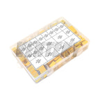 160pcs/Lot Polypropylene Film X2 Safety Capacitor Assorted Kit 275VAC 18Values 102K-225K 1NF-2.2UF Sample Set