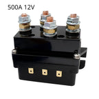 12V 500A Winch Remote Contactor 12000 Pounds Winch Control Solenoid Relay Twin Wireless Remote Recovery For Car Jeep Universal