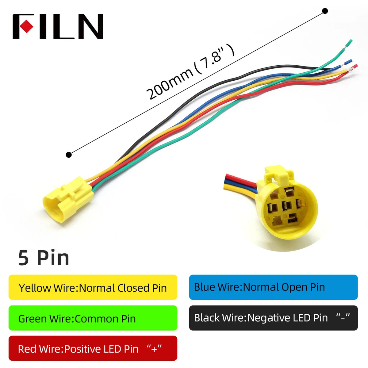 FILN 16mm 19mm 22mm Stainless Steel Waterproof LED Indicator Metal Push Button  Switch Power Symbol   Start Stop Power on Off