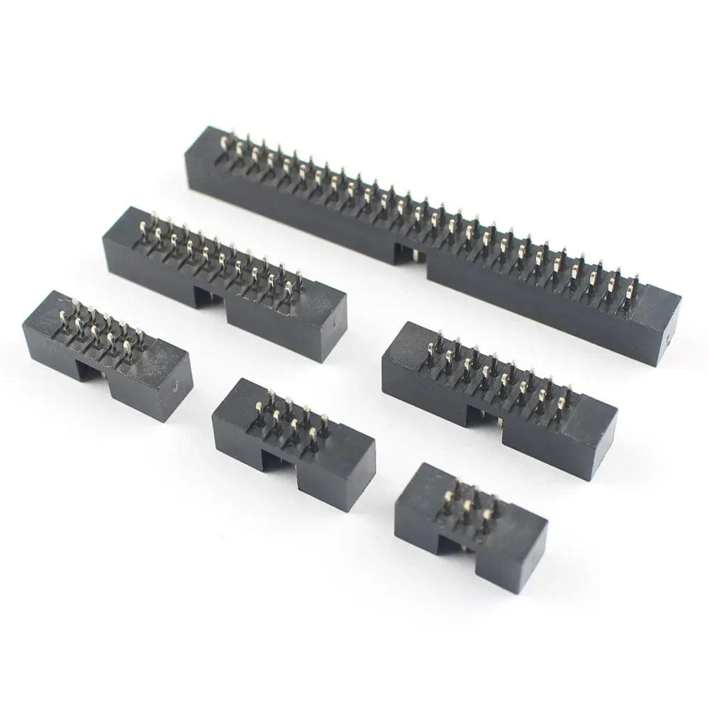 10pcs 2mm 2.0mm Pitch DC3 Male Connector 6 8 10 12 14 16 18 20 24 26 30 34 40 44 50 60 Pin DIP Straight Box Header IDC Socket