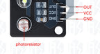 0-5V Analog Photoresistor Sensor Module: Light-Sensitive for Grayscale & Line Tracking for Arduino Compatible