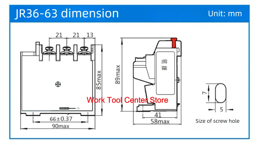 Original Chint Smart Relay Module Thermoregulator JR36-20/63/160 Adjustable Current Thermal Overload Protector Phase Control
