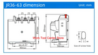 Original Chint Smart Relay Module Thermoregulator JR36-20/63/160 Adjustable Current Thermal Overload Protector Phase Control