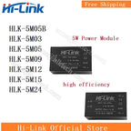 Hi-Link Free Shipping 5M05B 5M03 5M05 5M09 5M12 5M24 110V 220V To 3.3V 5V 9V 12V 24V CE Standard ACDC Power Converter Module