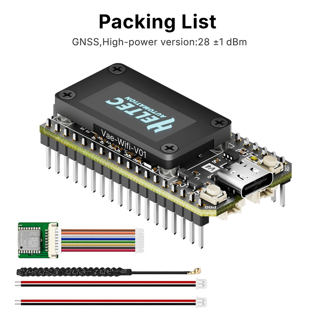 Heltec LoRa32 V4 ESP32-S3 SX1262 LoRaWAN 868MHz 915MHz Development Board with 0.96 Inch OLED, WiFi & BLE Mesh Network for IoT