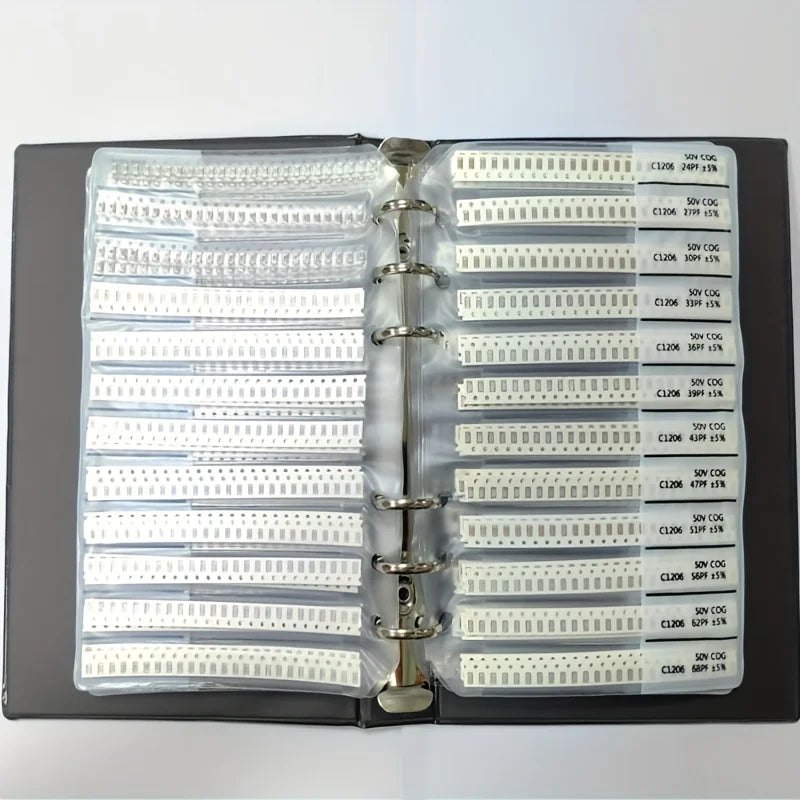 SMD Capacitor Booklet 0603 0805 1206 0201 0402 Resistor Pack Capacitive Device Sample Book
