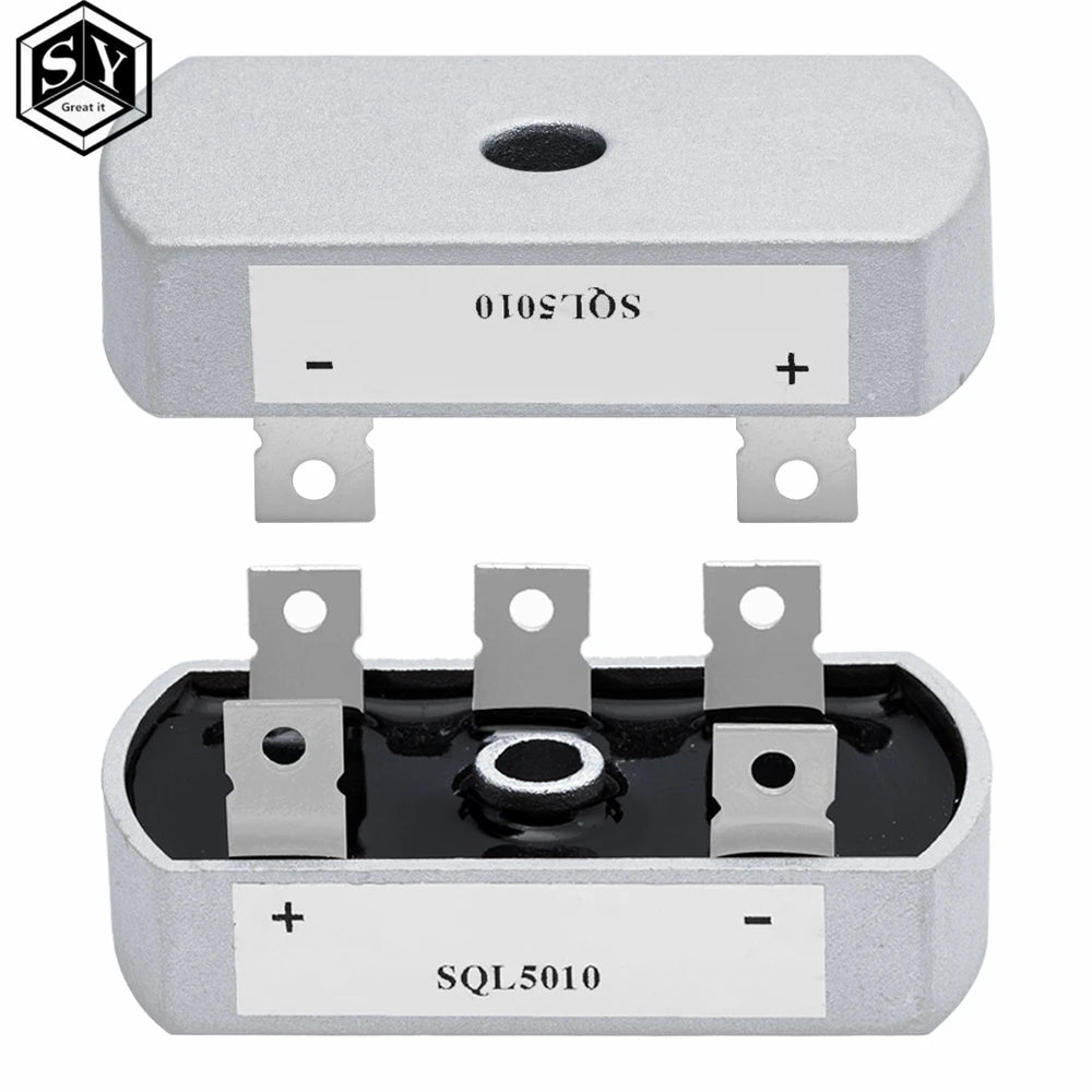 50A 1200V SQL5010 Aluminum Metal Case 3 Phase Diode Bridge Rectifier 50Amp SQL50A Module