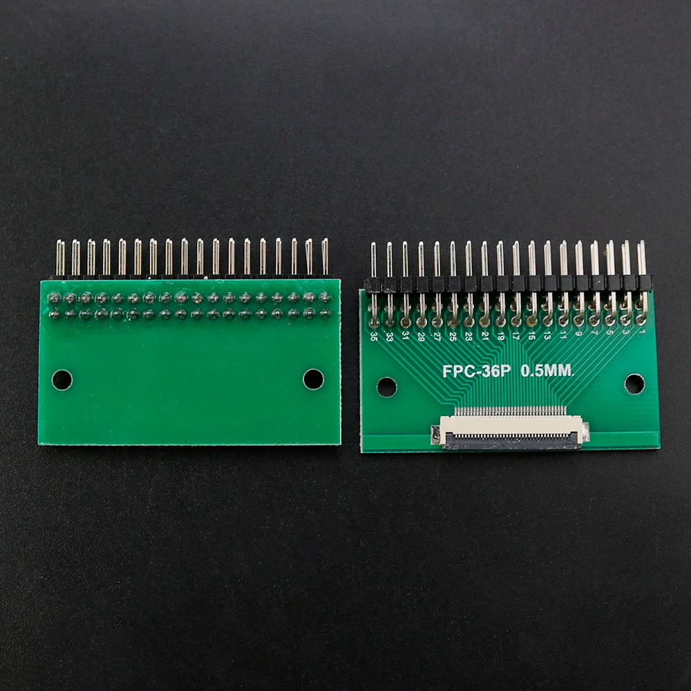 1PC FPC/FFC Adapter Board 0.5mm To 2.54mm Connector Double Row Straight Needle 4/6/8/10/12/14/15/16/18/20/22/24/26/30/34/36 Pin