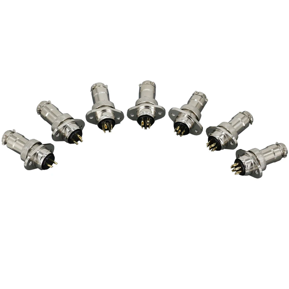 1 Set Aviation Plug and Socket GX16-2/3/4/5/6/7/8/9/10P 16MM Rhombus Flange Seat DF16 Series Aviation Column Connector