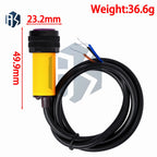 E18-D80NK Infrared Obstacle Avoidance Reflective Photoelectric Sensor with Adjustable 3-80cm Detection Range for Smart Car Robot