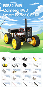 ESP32 Smart Robot Car Kit  Remote Control Car for Arduino Programming Project STEM Education Science Coding Kit