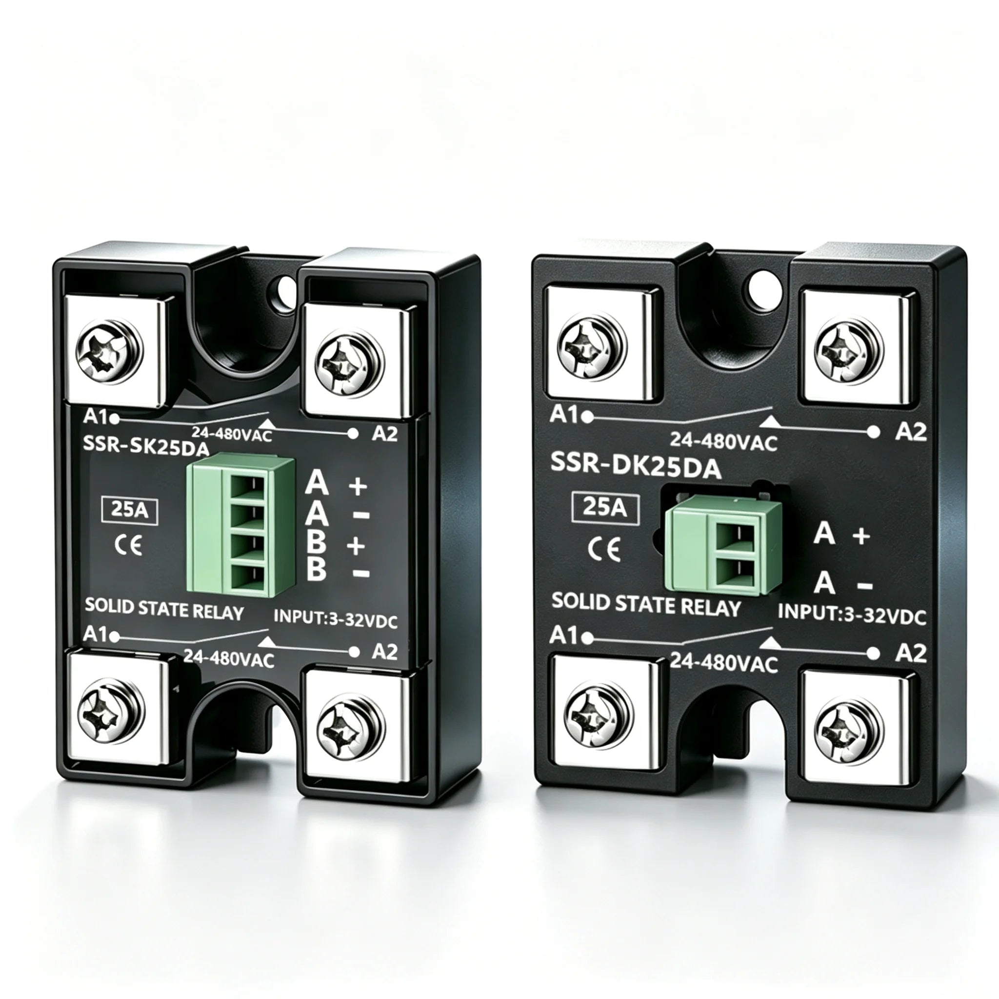 Solid State Relay SSR 10A 25A 40A DC To AC Single Phase Dual Channel Single Control Or Dual Channel Dual Contro
