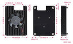 CM5 Cooler Heatsink Fan 5V 3007 B For Raspberry Pi Compute Module 5 Adjustable speed Low noise with Heat