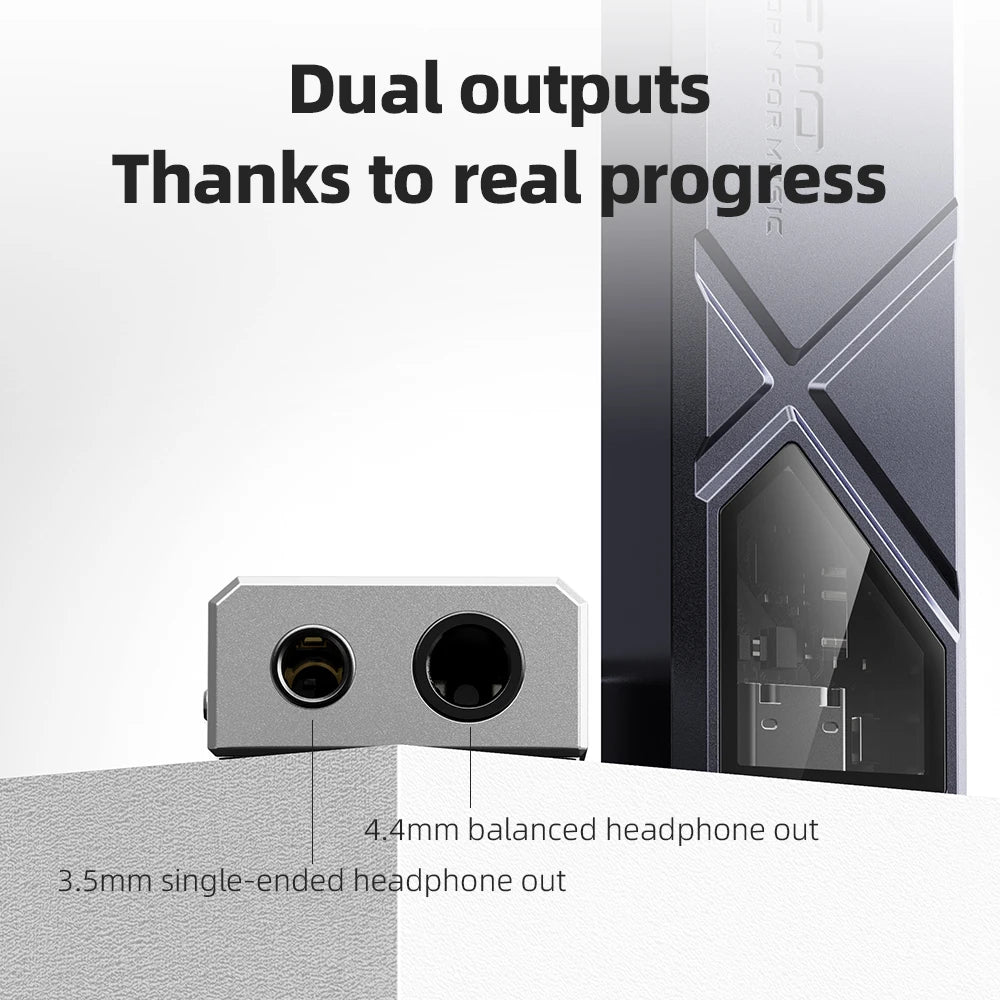 FiiO KA13 Dual CS43131 Portable DAC Amplifier for IOS/Android 3.5mm and 4.4mm Balanced Output, 550mW high Power