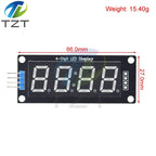TM1637 LED Display Module for Arduino 4 Digit Tube 7 Segment 0.56 inch Time Clock Indicator Module Red Blue Green Yellow White