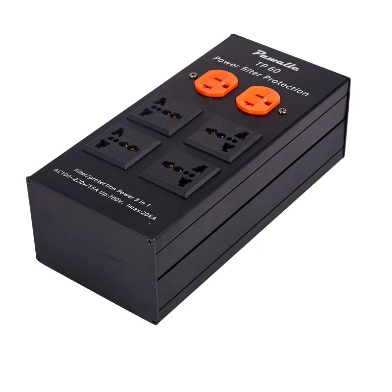 New Power Filter Lightning Protection Socket Anti-jamming Purifier 80V-240V General 3000W 15A 2 Level Surge Protection