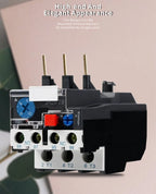 JR28-25 Thermal Overload Relay Adjustable Relaying With Over Current Protection Used For AC Contractor CJX2-12/18 Series