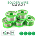 Lead-free Solder Wire SN99.3 Cu0.7 Environmental Protection Tin Wire Flux Reel Welding Line Soldering Wire Roll High Purity