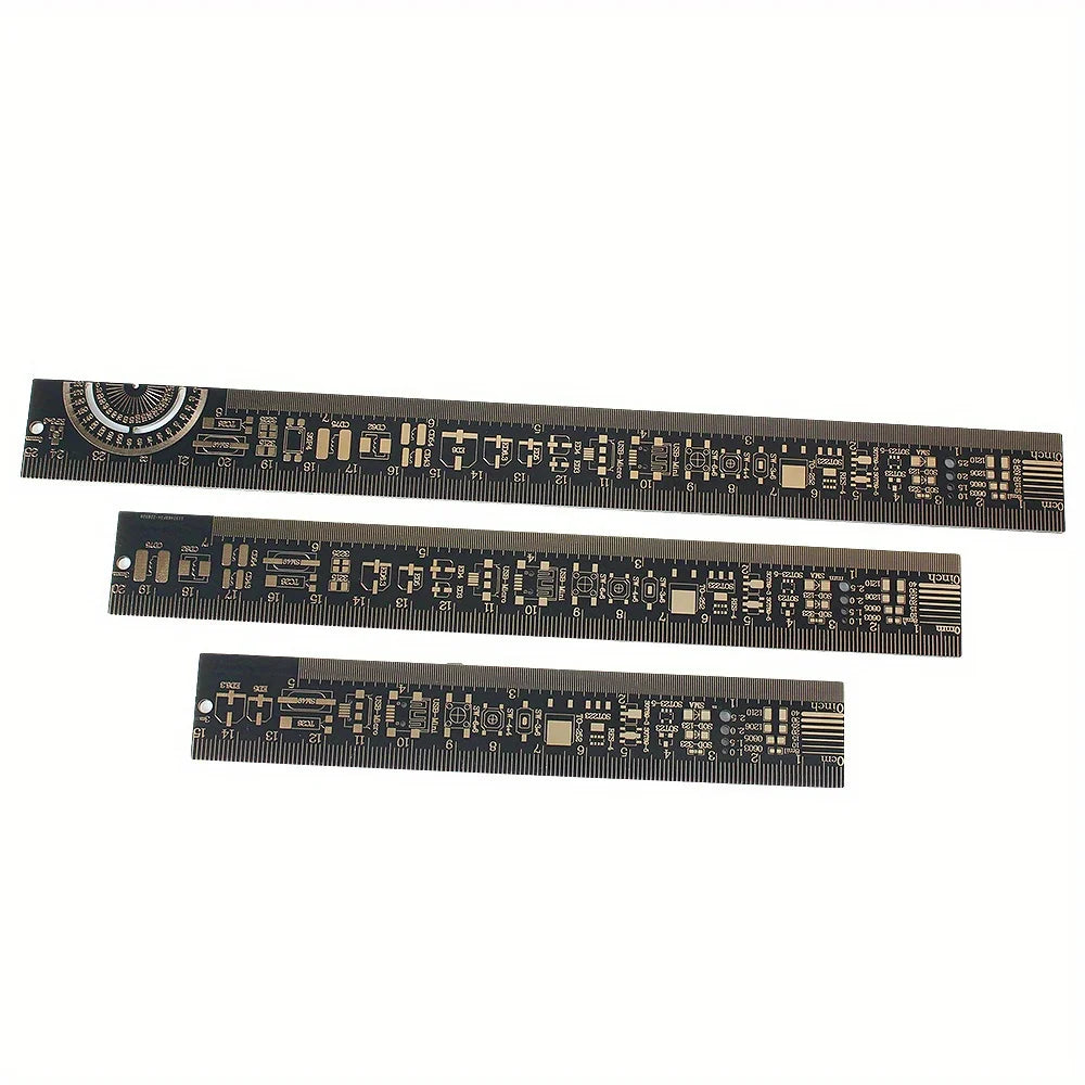 1/3pcs: Multifunctional B-Scale PCB Ruler with Units - Ideal for Engineers, Electronics Enthusiasts, and DIY Projects 15/20/25CM