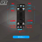 MY2P HH52P MY2NJ Relay Coil General DPDT Micro Mini Electromagnetic Relay Switch with Socket Base LED AC 110V 220V DC 12V 24V
