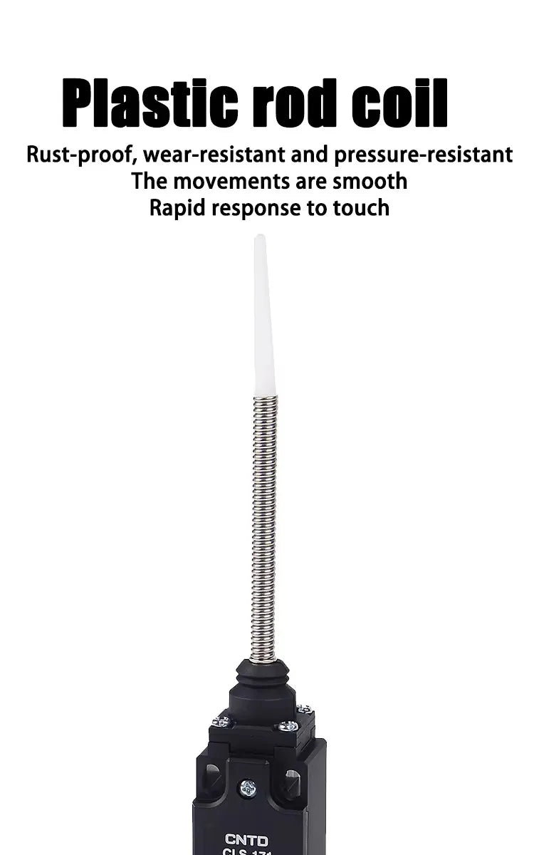 Limit Switch CNTD CLS‑171 Plastic Housing 10A 250VAC 1NO1NC Roller Plunger Type Travel Switch for Mechanical Equipment Industria