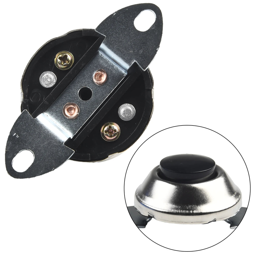 12V Switch Push Button Waterproof Metal Car Boat Track Horn Engine Start Starter 2 Holes 500v DC 100 MOhm Mi Universal