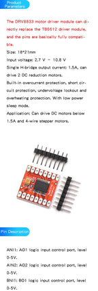 L298N motor driver board module DC stepper motor motor smart car robot accessories TB6612FNG