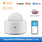 Zigbee 3.0 Human Motion Sensor PIR Infrared Detector Smart Home Security Alarm Ewelink App Control Via Zigbee Bridge Zigbee2mqtt
