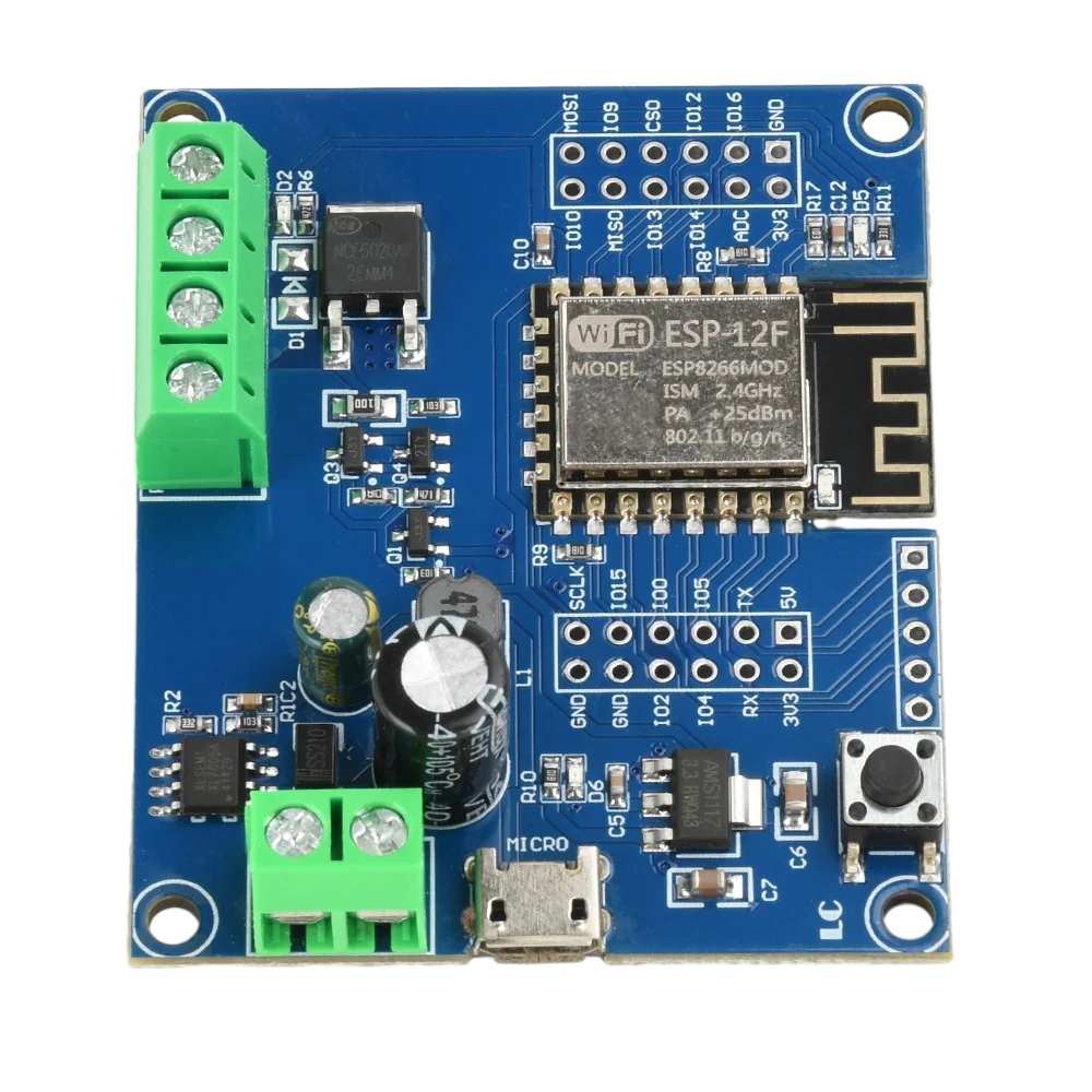 DC 5-80V ESP8266 WIFI Single Relay MOS Switch Control Module ESP-12F Development Board with Micro USB Interface