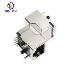 Shield RJ45 8P8C Jack Connector No LED 21MM PCB Mount Network Internet Modular