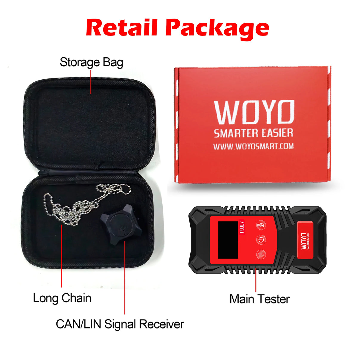 PL007 PRO 3.0 CAN BUS Tester with Wireless Signal Receiver, LIN BUS Analyzer, PWM Signal Detector For Automotive Diagnostic Tool