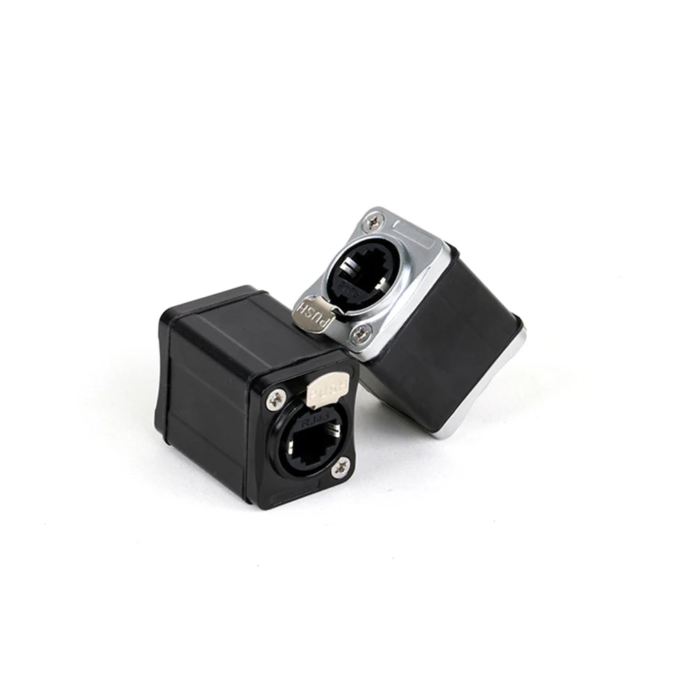 1pc RJ45 Feedthrough Coupler,STP RJ45 CAT6 Network Female Straight Coupler Converter Ethernet Extension Adapter