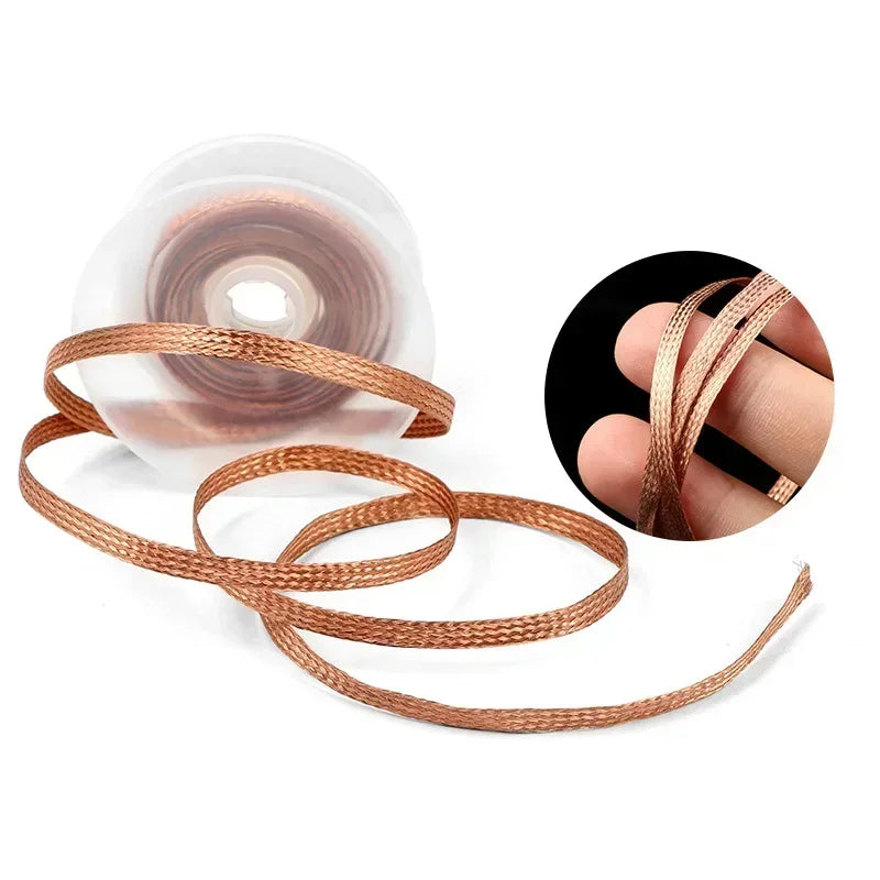 1-10pcs Welding Wires Desoldering Braid Width 1 1.5 2 2.5 3 3.5 4 mm Welding Solder Remover Wick Wire Flux BGA Repair Tool