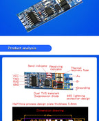 1PCS TTL to RS485 Module 485 to Serial Port UART Level Mutual Transfer Hardware Automatic Flow to the Control Board