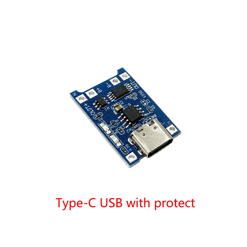 1/3/5pcs Type-C Micro Mini USB 5V 1A 18650 TP4056 Lithium Battery Charger Module Charging Board With Protection Dual Functions