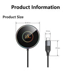 25W Magnetic Wireless Charger Compatible with Apple iPhone 17/16/15, Samsung, Xiaomi Phones, Car, Bedside, Desktop Wireless Indu