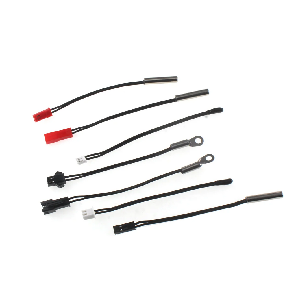 5PCS NTC thermistor 10K B3950 5x20 cylindrical epoxy resin ear wire fixed head negative temperature sensor