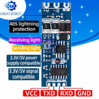 BS TTL to RS485 & RS485 to Serial UART Level Mutual Conversion Module - Automatic Flow Control, 3.3V & 5V Power Supply