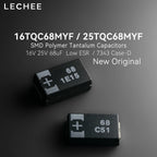 5pcs/lot 16V 25V 68uF 25TQC68MYF 16TQC68MYF 7343 Case D  SMD Polymer Tantalum Capacitors POSCAP Low ESR New and original