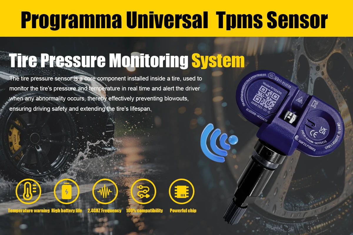 1/4PCS Tire Pressure Monitoring Sensor TPMS 149070101C For Tesla Model 3 S X Y Compatible With 149070101A,149070101B 24GHz