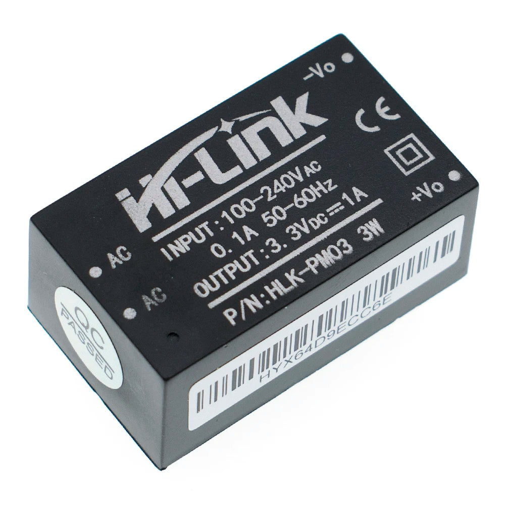 10pcs HLK-PM01 HLK-PM03 HLK-PM12 AC-DC 220V to 5V/3.3V/12V Mini Power Supply Module Intelligent Household Switch HLK-5M05