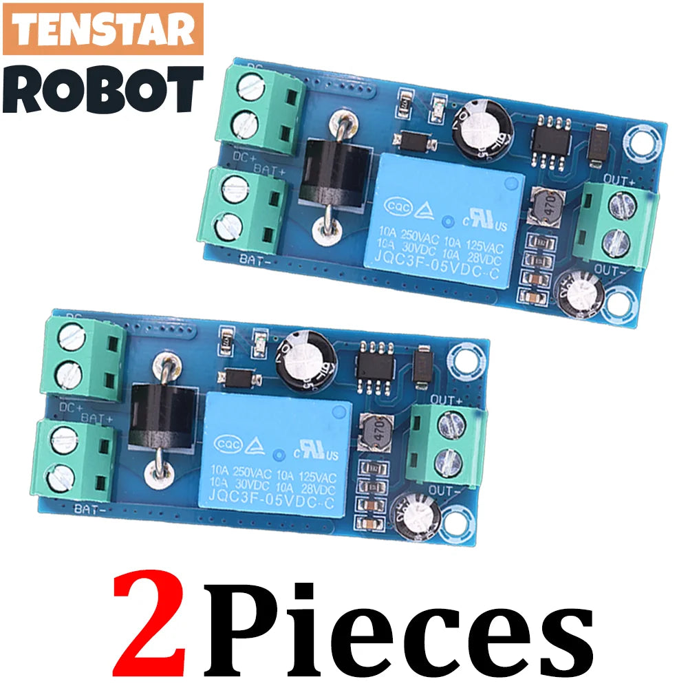 TENSTAR 2pcs YX850 Power Failure Automatic Switching Standby Battery Lithium Battery Module DC5V-48V Emergency Converter