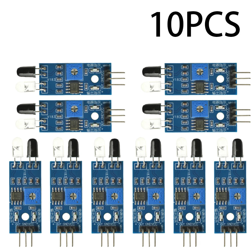 1-100pcs IR Infrared Obstacle Avoidance Sensor Module for Arduino Diy Smart Car Robot Reflective Photoelectric 3PIN
