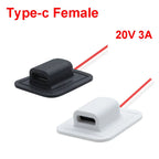 1PCS 10cm 20V 3A USB Type-C Waterproof USB Connector Direct Compression Female Base Female Socket Charging Interface