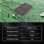 10W Wireless Receiver Suitable for Type-C Mobile Phone Receiver Patch 2A Fast Charge Receiver-DTD2