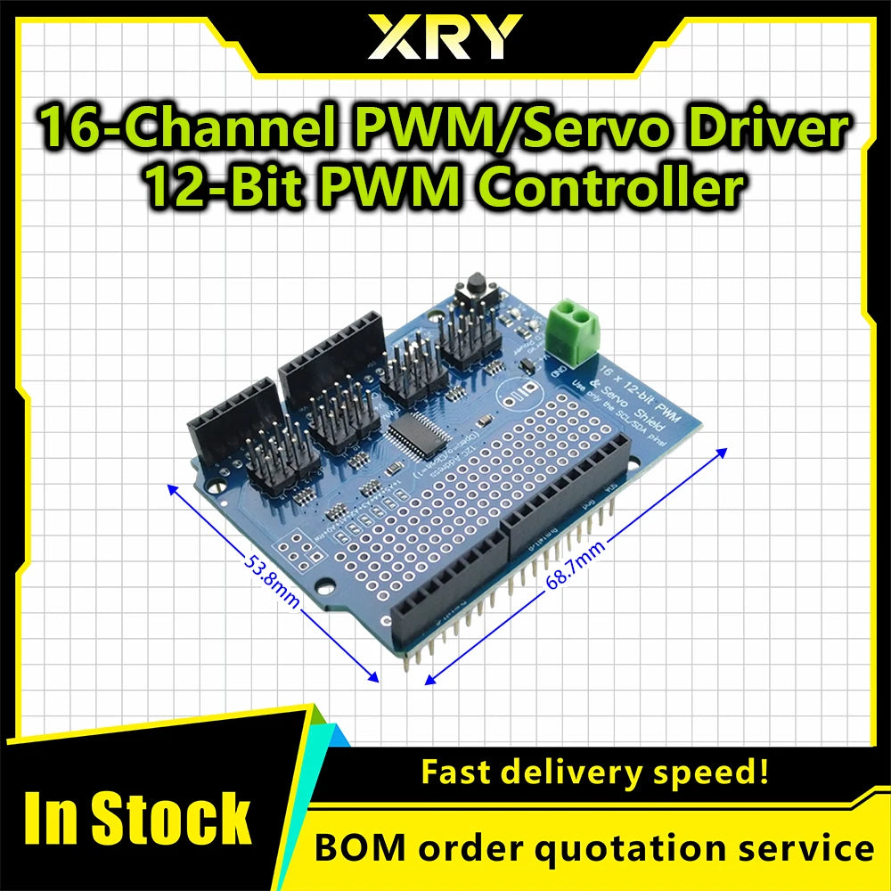 TB6612 L293D IIC I2C Mosfet Stepper Motor Module PCA9685 Servo Driver Shield Module For Arduino Robot PWM Leonardo Replace
