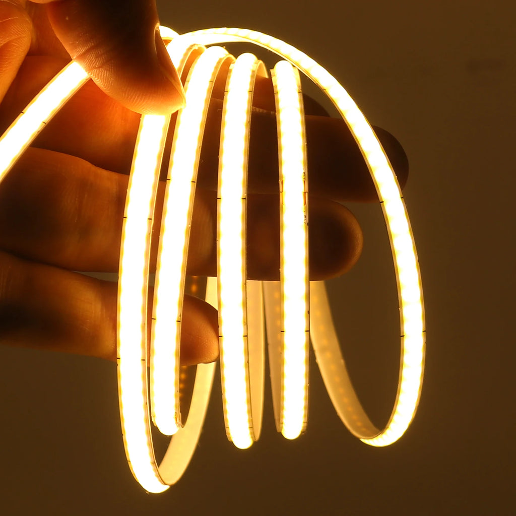 DC 5V USB COB Strip 3MM 5MM 8MM White/Pink/Red/White/Yellow/Ice Blue/Green Flexible Ribbon Rope Home Decor TV Backlight