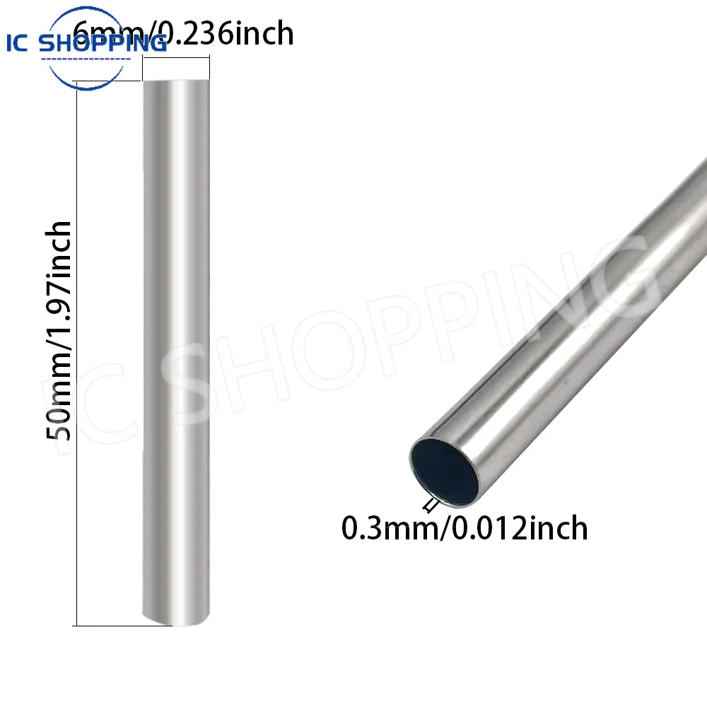 100pcs Temperature Sensor PT100 DS18B20 Stainless Steel Sleeve Blind Protection Sleeve 6X50mm 6X30MM 6*30mm 6*50mm